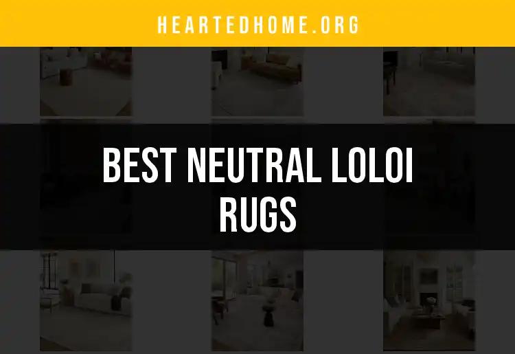Top 10 Neutral Loloi Rugs for Effortless Style